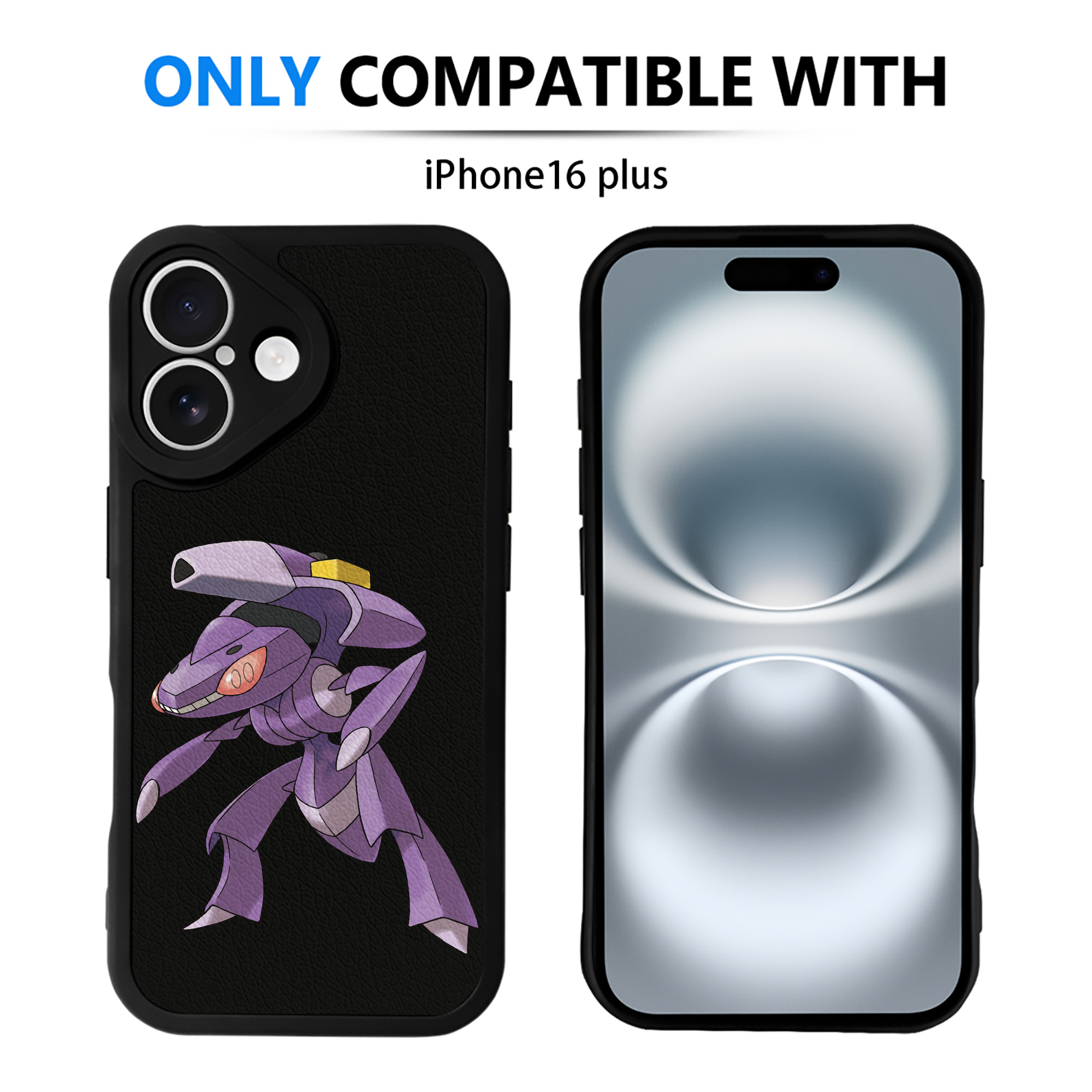 （画像用） ポケットモンスター Pokémon 【iPhone 16シリーズ対応】シリコンスマホケース（レザー調） 材質：シリコン